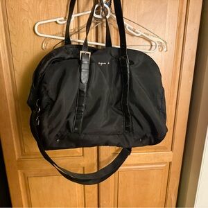Agnes B. Style Black Voyagers Travel Bag